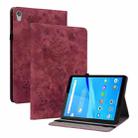 For Lenovo Tab M8 HD Butterfly Rose Embossed Leather Tablet Case(Red) - 1