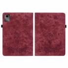 For Lenovo Tab M11/Xiaoxin Pad 11 2024 Butterfly Rose Embossed Leather Tablet Case(Red) - 2
