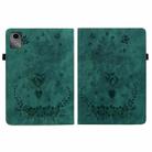 For Lenovo Tab M11/Xiaoxin Pad 11 2024 Butterfly Rose Embossed Leather Tablet Case(Green) - 2