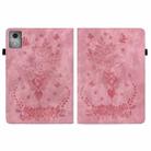 For Lenovo Tab K11 Plus Butterfly Rose Embossed Leather Tablet Case(Pink) - 3