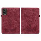 For Lenovo Legion Y700 2025 Butterfly Rose Embossed Leather Tablet Case(Red) - 3