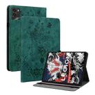 For Lenovo Legion Y700 2025 Butterfly Rose Embossed Leather Tablet Case(Green) - 1