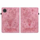 For Lenovo ZhaoYang K10C 10.1 inch Butterfly Rose Embossed Leather Tablet Case(Pink) - 2