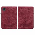 For Lenovo ZhaoYang K10C 10.1 inch Butterfly Rose Embossed Leather Tablet Case(Red) - 2