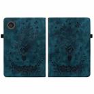 For Lenovo ZhaoYang K10C 10.1 inch Butterfly Rose Embossed Leather Tablet Case(Dark Blue) - 2