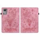 For Lenovo Idea Tab 11 / Xiaoxin Pad 2025 Butterfly Rose Embossed Leather Tablet Case(Pink) - 2