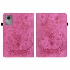 For Lenovo Idea Tab 11 / Xiaoxin Pad 2025 Butterfly Rose Embossed Leather Tablet Case(Rose Red) - 2
