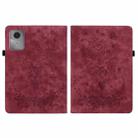 For Lenovo Idea Tab 11 / Xiaoxin Pad 2025 Butterfly Rose Embossed Leather Tablet Case(Red) - 2