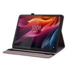 For Lenovo Idea Tab 11 / Xiaoxin Pad 2025 Butterfly Rose Embossed Leather Tablet Case(Red) - 3