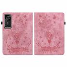 For Lenovo Legion Y700 Gen 4 Butterfly Rose Embossed Leather Tablet Case(Pink) - 2