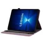 For Lenovo Legion Y700 Gen 4 Butterfly Rose Embossed Leather Tablet Case(Rose Red) - 3