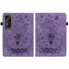 For Lenovo Legion Y700 Gen 4 Butterfly Rose Embossed Leather Tablet Case(Purple) - 2