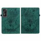 For Lenovo Legion Y700 Gen 4 Butterfly Rose Embossed Leather Tablet Case(Green) - 2