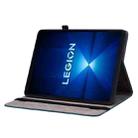 For Lenovo Legion Y700 Gen 4 Butterfly Rose Embossed Leather Tablet Case(Dark Blue) - 3