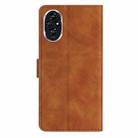 For Honor 200 Seven Butterflies Embossed Leather Phone Case(Brown) - 3