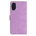 For Honor 200 Seven Butterflies Embossed Leather Phone Case(Purple) - 3