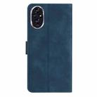 For Honor 200 Seven Butterflies Embossed Leather Phone Case(Blue) - 3