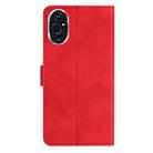 For Honor 200 Pro Seven Butterflies Embossed Leather Phone Case(Red) - 3