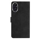 For Honor 200 Pro Seven Butterflies Embossed Leather Phone Case(Black) - 3