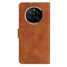 For Honor Magic7 Pro Seven Butterflies Embossed Leather Phone Case(Brown) - 3