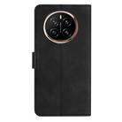 For Honor Magic7 Seven Butterflies Embossed Leather Phone Case(Black) - 3