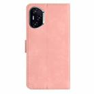 For Honor 400 Global 156.5mm Seven Butterflies Embossed Leather Phone Case(Pink) - 3