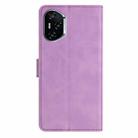 For Honor 400 Global 156.5mm Seven Butterflies Embossed Leather Phone Case(Purple) - 3