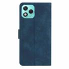 For Honor 400 Lite Global Seven Butterflies Embossed Leather Phone Case(Blue) - 3
