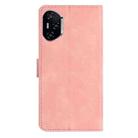 For Honor 400 Pro Global 160.8mm Seven Butterflies Embossed Leather Phone Case(Pink) - 3