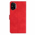 For Honor 400 Pro Global 160.8mm Seven Butterflies Embossed Leather Phone Case(Red) - 3