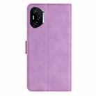For Honor 400 Pro Global 160.8mm Seven Butterflies Embossed Leather Phone Case(Purple) - 3