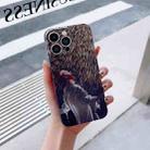 For iPhone 14 Precise Hole Oil Painting Pattern PC Phone Case(Rain) - 1