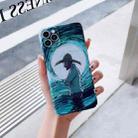 For iPhone 14 Precise Hole Oil Painting Pattern PC Phone Case(Thinker) - 1