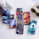 For iPhone 11 Pro Max Precise Hole Oil Painting Pattern PC Phone Case(Sunset) - 2
