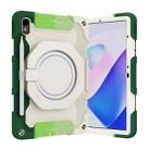 For Huawei MatePad 11 2023 Armor Contrast Color Silicone + PC Tablet Case(Colorful Green) - 1
