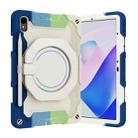 For Huawei MatePad 11 2023 Armor Contrast Color Silicone + PC Tablet Case(Colorful Blue) - 1