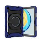 For Huawei MatePad SE 10.4 2023 Armor Contrast Color Silicone + PC Tablet Case(Navy Blue) - 1
