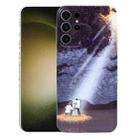 For Samsung Galaxy S23 Ultra 5G Precise Hole Oil Painting Pattern PC Phone Case(Shine) - 1