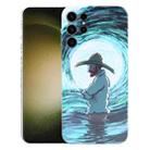 For Samsung Galaxy S23 Ultra 5G Precise Hole Oil Painting Pattern PC Phone Case(Thinker) - 1