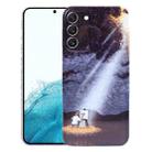 For Samsung Galaxy S22 5G Precise Hole Oil Painting Pattern PC Phone Case(Shine) - 1