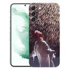 For Samsung Galaxy S22+ 5G Precise Hole Oil Painting Pattern PC Phone Case(Rain) - 1