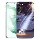 For Samsung Galaxy S22+ 5G Precise Hole Oil Painting Pattern PC Phone Case(Shine) - 1