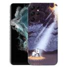 For Samsung Galaxy S22 Ultra 5G Precise Hole Oil Painting Pattern PC Phone Case(Shine) - 1