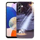 For Samsung Galaxy A14 5G Precise Hole Oil Painting Pattern PC Phone Case(Shine) - 1