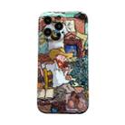 For iPhone 14 Pro Max Oil Painting Pattern IMD Straight TPU Phone Case(Gallery) - 1