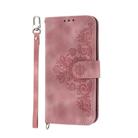 For Honor X9c Global / Magic7 Lite Skin Feel Flowers Embossed Wallet Leather Phone Case(Pink) - 2