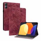 For Xiaomi Redmi Pad 10.61 Butterfly Rose Embossed Leather Tablet Case(Red) - 1