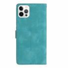 For iPhone 13 Pro Max Flower Embossing Pattern Leather Phone Case(Sky Blue) - 3