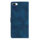 For iPhone 8 Plus / 7 Plus / 6 Plus Flower Embossing Pattern Leather Phone Case(Blue) - 3