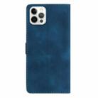 For iPhone 16 Pro Max Flower Butterfly Embossing Pattern Leather Phone Case(Blue) - 3